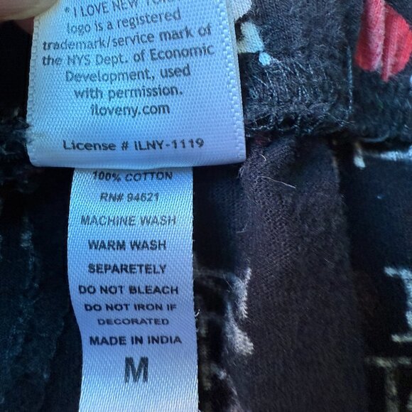 I Heart NY Sz M Black Pants - Picture 6 of 6